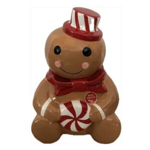 Peppermint & Pine Gingerbread Man Cookie Jar🧸🍪🎄